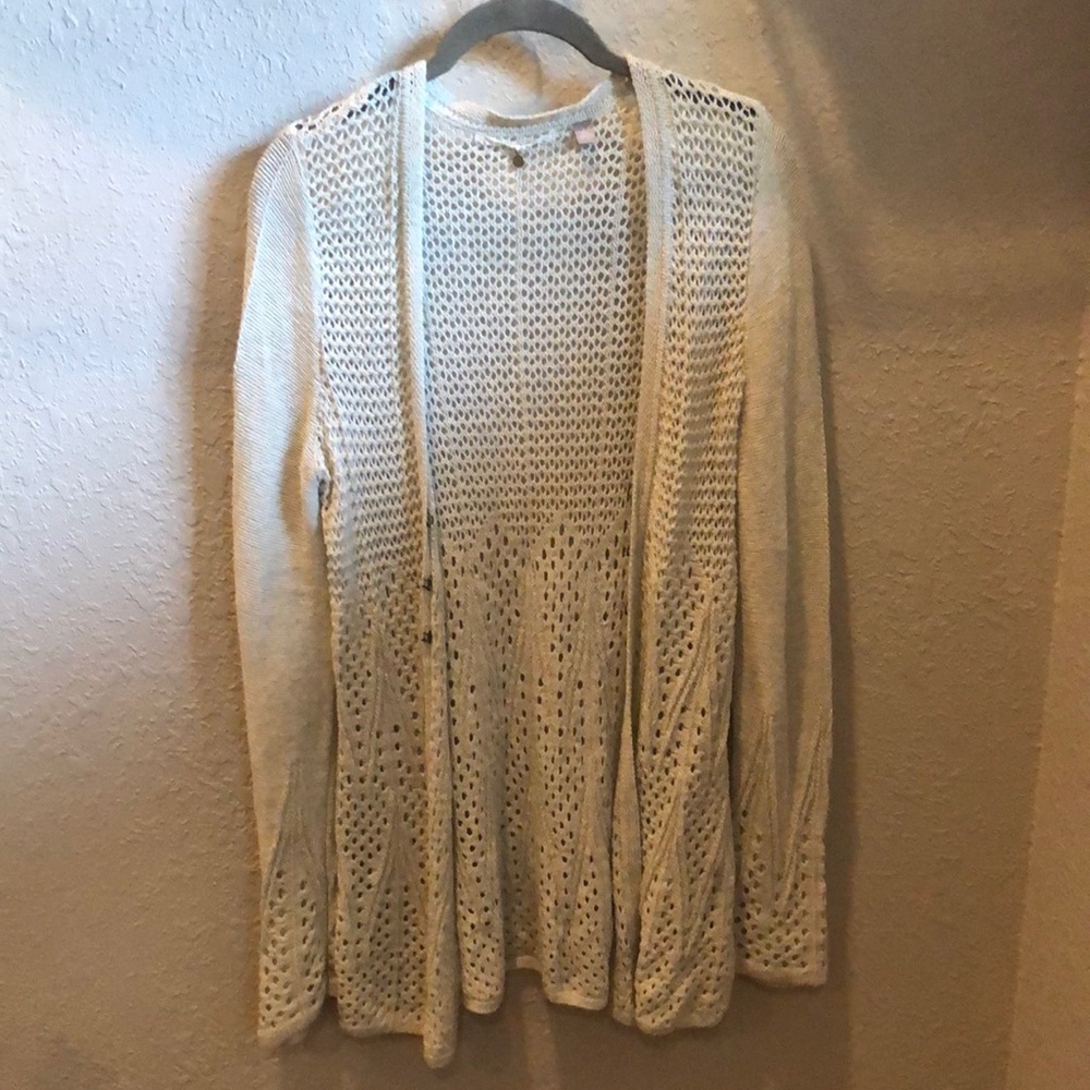 Knitted & Knotted Cardigan Sweater